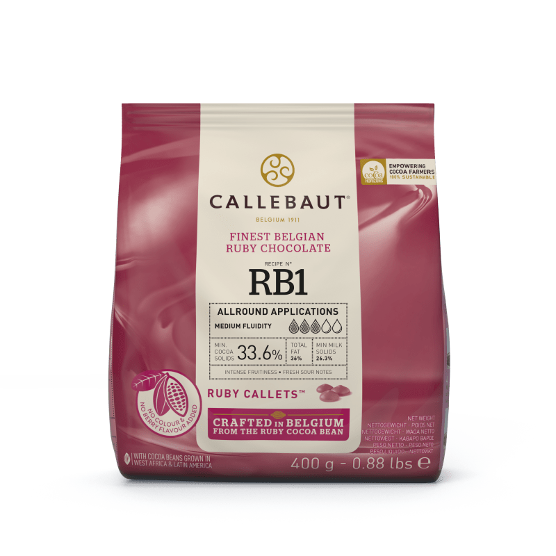 Chocolate Ruby Callebaut 33,1% - 0,4kg (1)