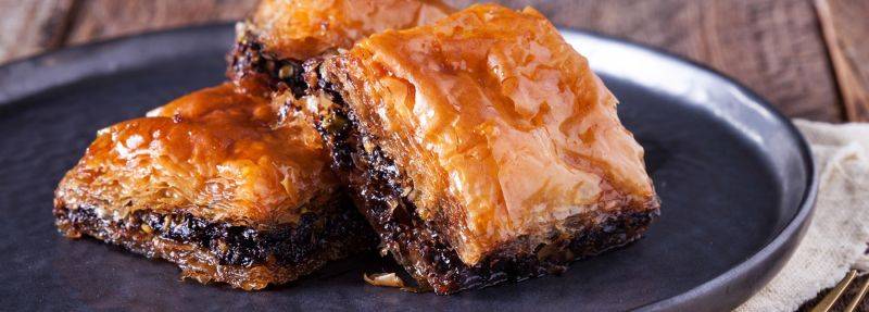 Çikolatali fistikli baklava