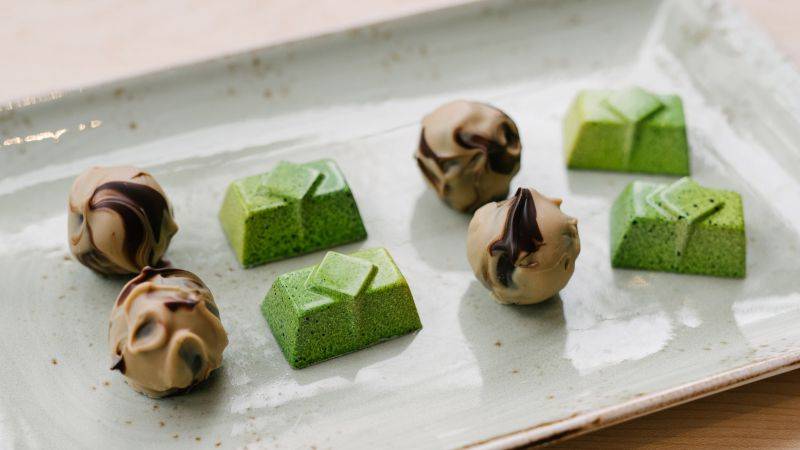 Trufas de Albaricoque, Bourbon y Zéphyr™ Caramel