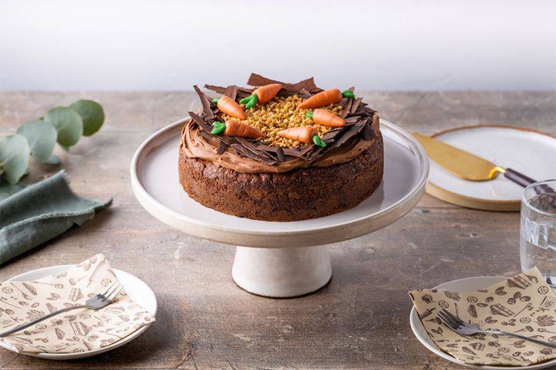 Vegan Chocolate Chip Carrot Cake