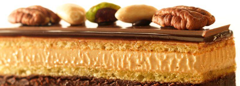 Tarta ópera con pecanas