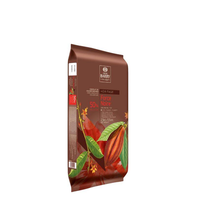 DARK CHOCOLATE - FORCE NOIRE 50% - BLOCK - 2.5KG BAG (1)