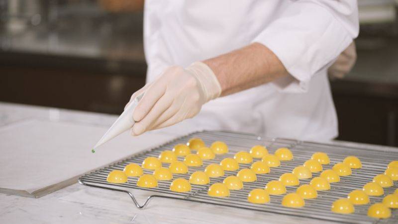 Lemon and Basil Molded Bonbons