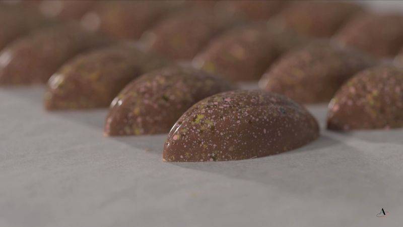 Milk Chocolate And Grapefruit Molded Bonbons
