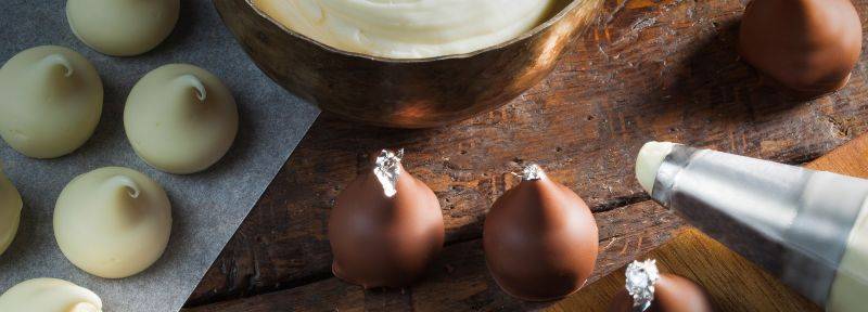 Ganache de chocolate blanco para recubrir