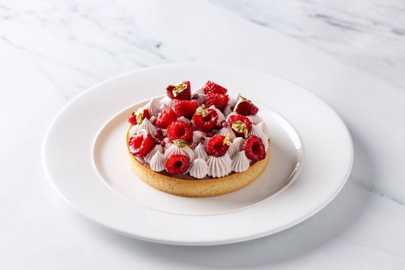 Ruby and Raspberry Ganache Tart