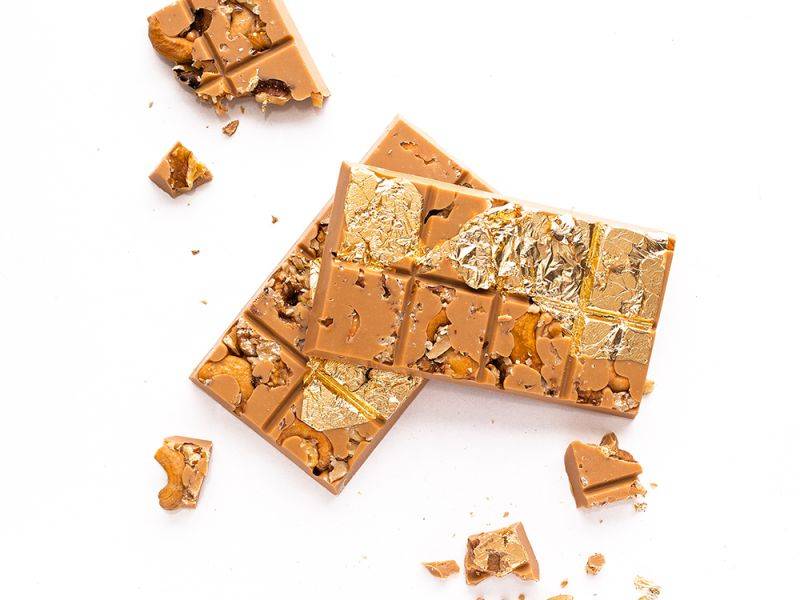 Barrinha Gold com Castanhas Carameladas