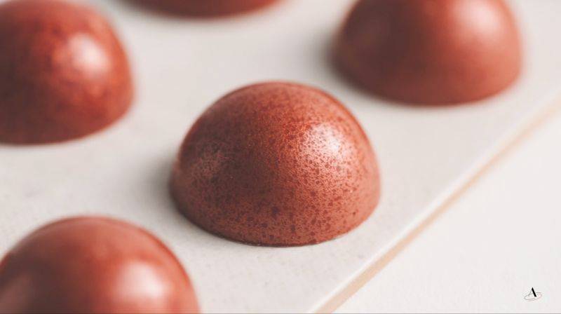 Ruby Ginger Praline Molded Bonbons