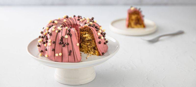 Triple Chocolate Marble Cake