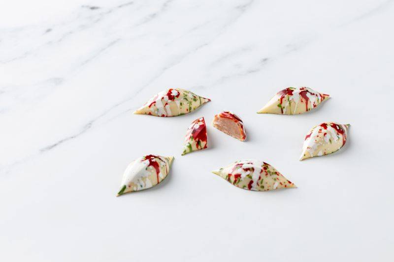 White Chocolate and Strawberry Ganache