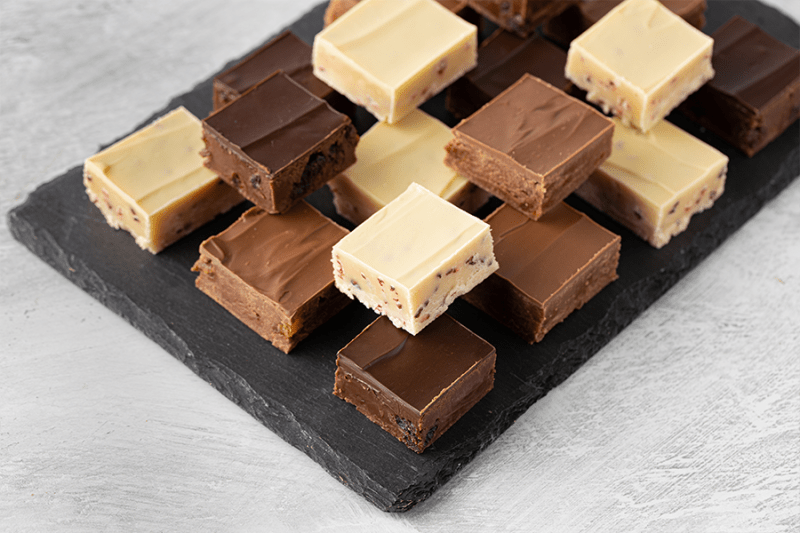 Chocolate fudge 3 ways