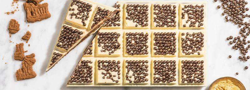 White chocolate speculaas