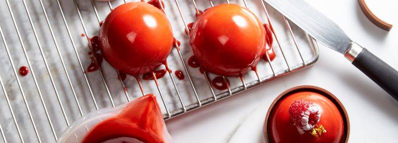 Glassa a base di cioccolato ruby