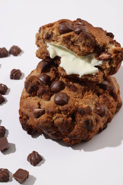Cinnamon Caramel Stuffed Cookie