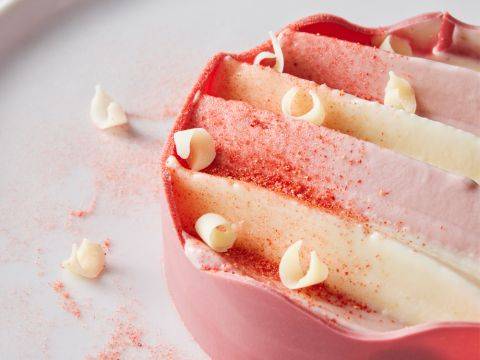 Demonstration video<span>Raspberry Caramel Mascarpone Lime Ice Cream Cake</span>