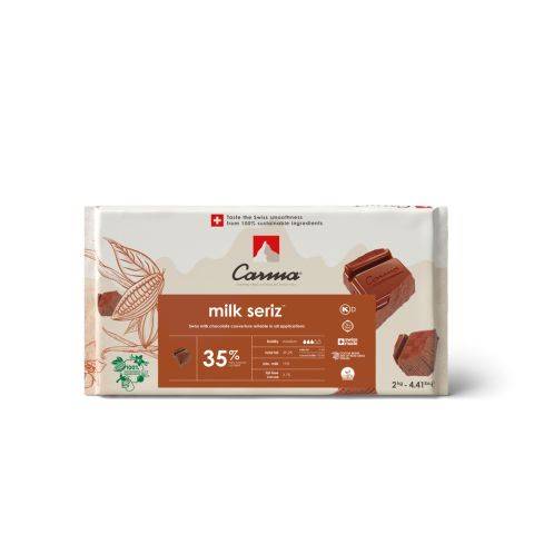 MILK COUVERTURE - MILK SERIZ 35% - BLOCK - 2KG FLOW PACK