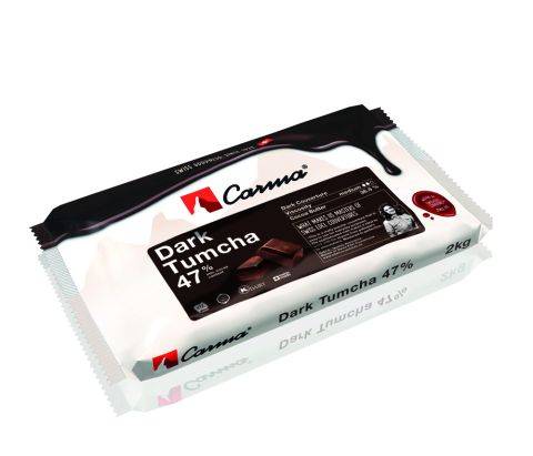 DARK COUVERTURE - DARK TUMCHA 47% - BLOCK - FLOW PACK 2KG