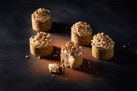 Milk Chocolate Cheesecake with Coffee Cream Ganache