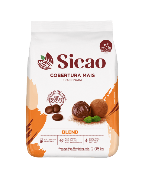 Cobertura Fracionada Sabor Chocolate Blend Sicao Mais 2,05 kg