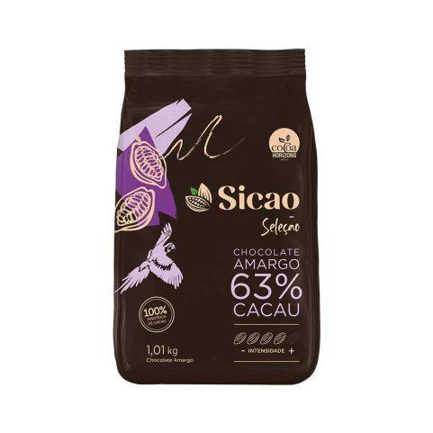 Chocolate Amargo Sicao Seleção 63% - 1,01 kg | Sicao