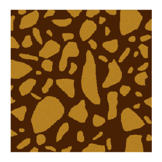 Terrazzo Gold Square 2 - Chocolate Decorations - Square Plaque - 280 pcs