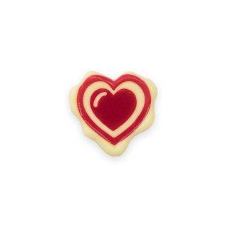 Bubbly Heart Seal - Chocolate Decorations - Wax Seal Heart Shape - 70 pcs