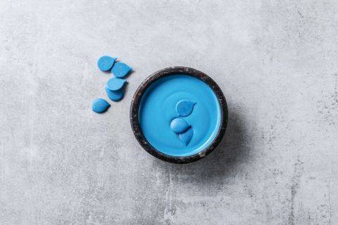Blue Colored Coating