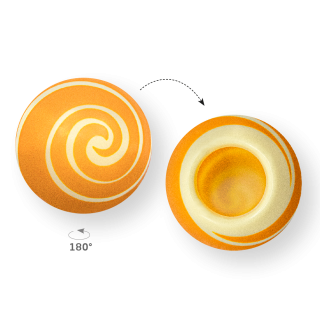 Swirl Shell Gold 2 - White Chocolate - Chocolate Decorations - Dessert Shell - 20 pcs