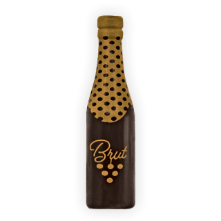 Champagne Bottle - Chocolate Decorations - Bottle Shape - 24 pcs