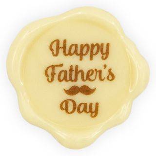 Happy Father Seal - Chocolate Decorations - Seal Shape - 70 pcs