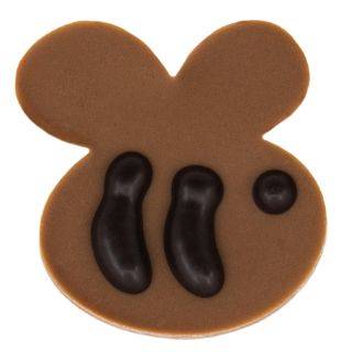 Original Bee - Chocolate Decorations - Bee Plaques - 252 pcs