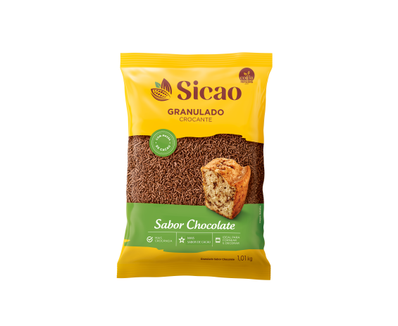Granulado Crocante Sabor Chocolate Sicao 1,01 kg