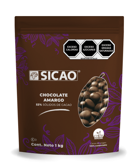 Chocolate - Chocolate amargo - 52% Cacao - Wafers - Bolsa 5 kg