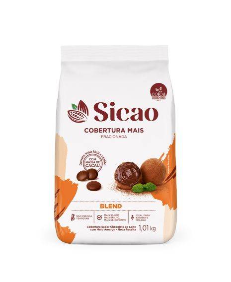 Cobertura Fracionada Sabor Chocolate Blend Sicao Mais 1,01 kg