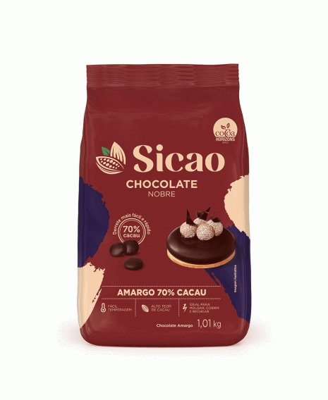 Chocolate Amargo Sicao Nobre 70% - 1,01 kg