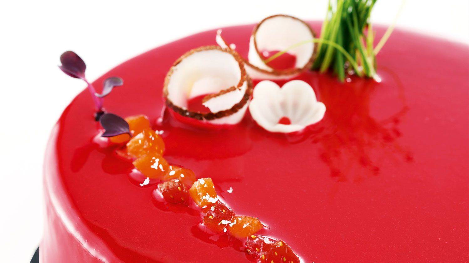 ENTREMETS FRAISE – COCO - BASILIC