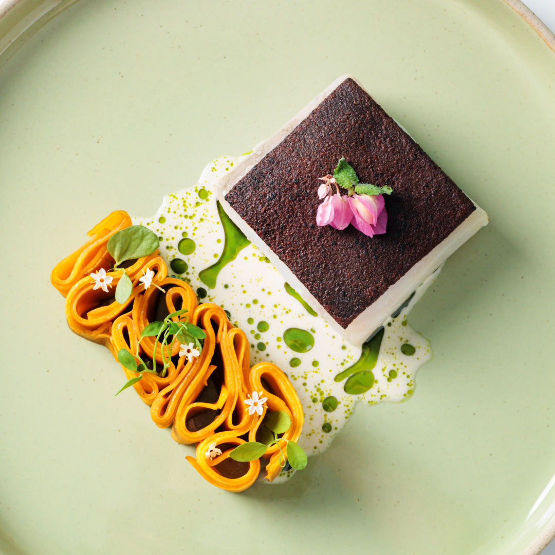 Citrus Slow cooked Seabass with Cacao Powder