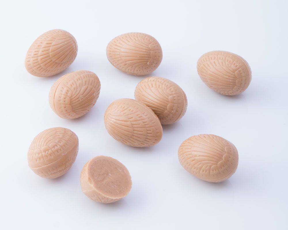 Ovetti striati al cioccolato
