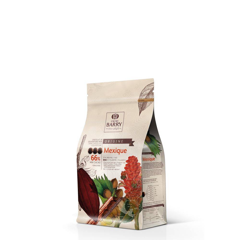 その他 Barry Cacao Barry - DARK COUVERTURE - MEXIQUE 66% - PISTOLS - 1KG BAG