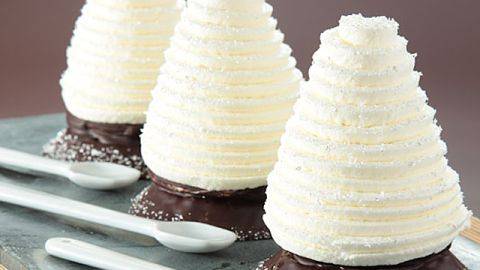 Entremets cône d'argent