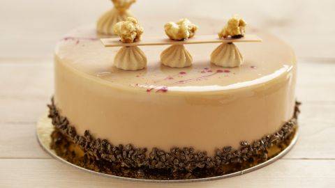 Zéphyr™ caramel et compotee de camerise