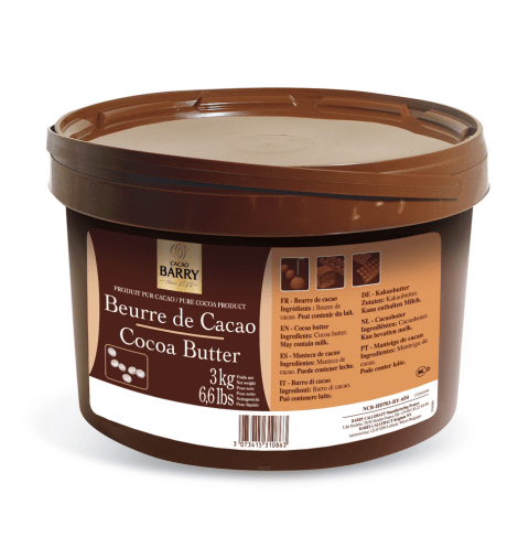 Cocoa butter - Deodorized Cocoa Butter - pistols - 3kg bucket