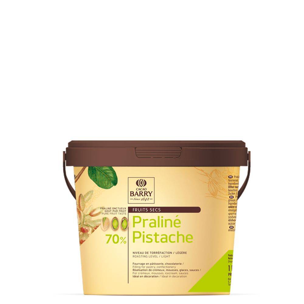 Cacao Barry - PRALINÉ - 70% PISTACHIOS - PASTE - 1KG BUCKET