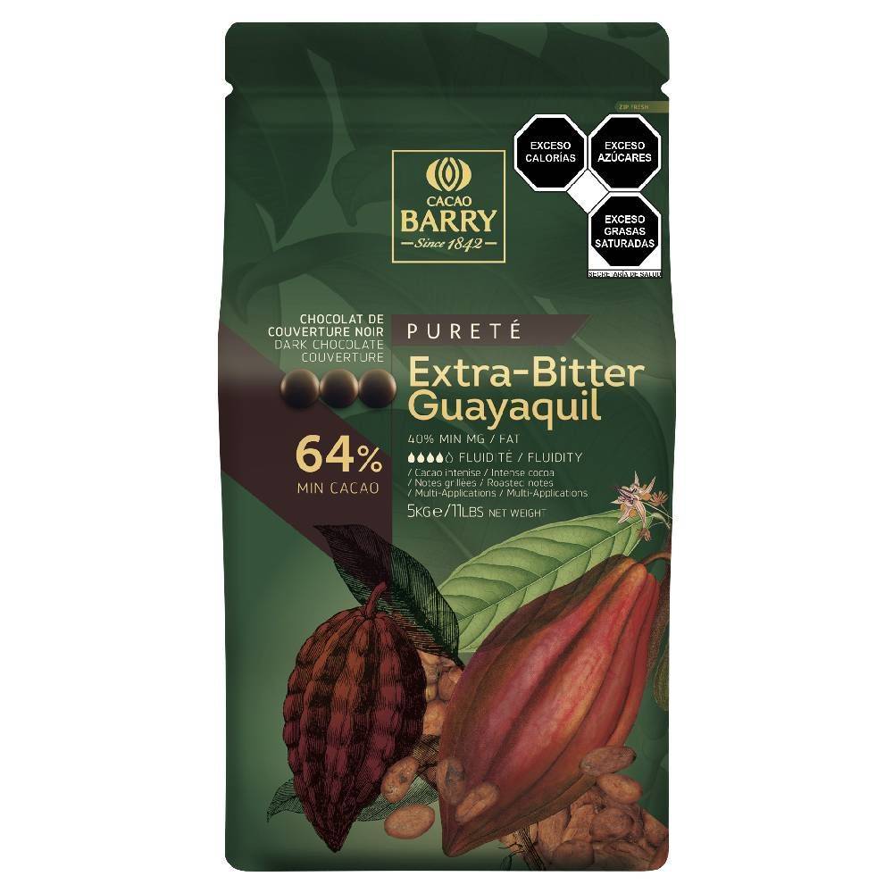 Cacao Barry - DARK COUVERTURE - EXTRA-BITTER GUAYAQUIL 64