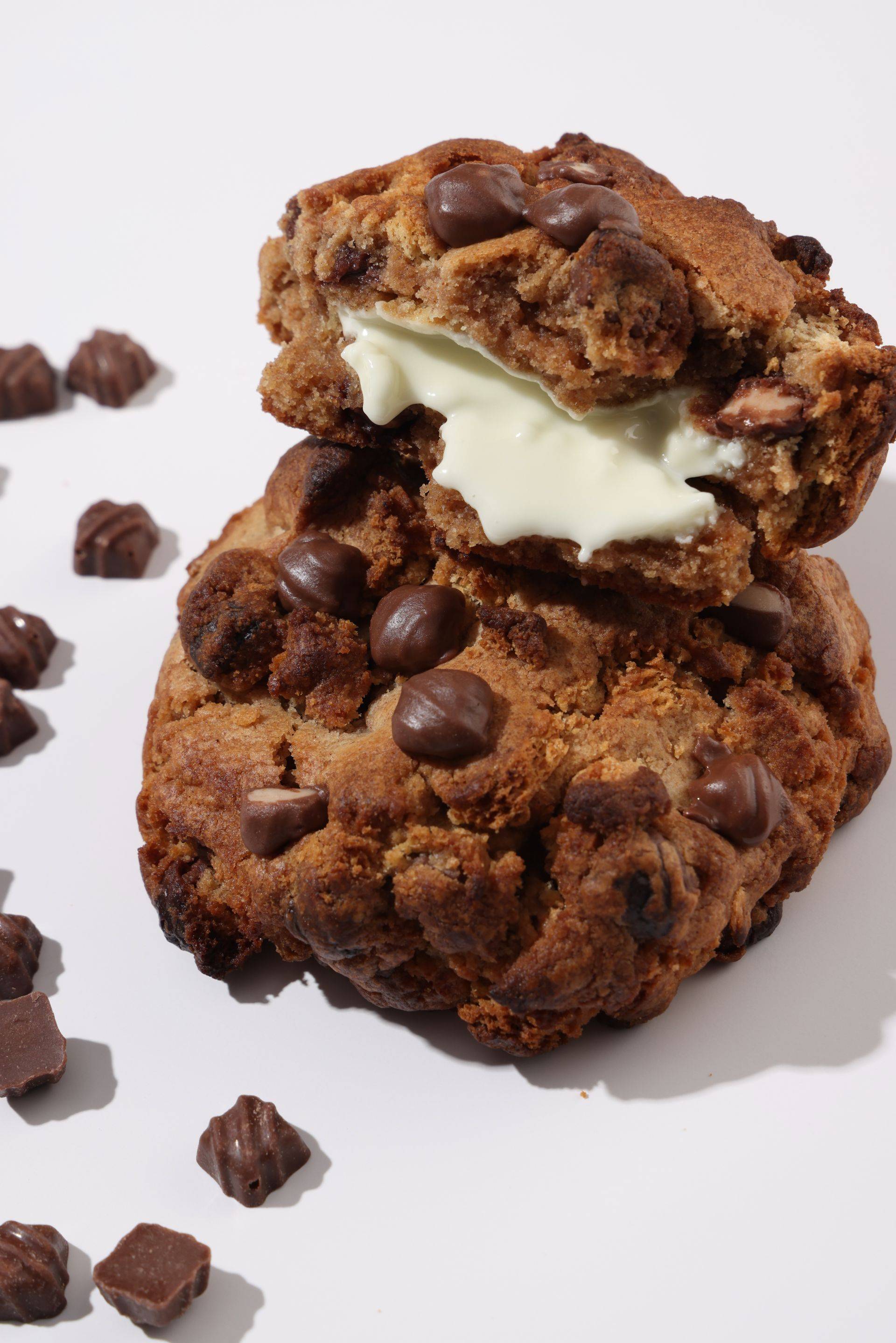 Cinnamon Caramel Stuffed Cookie