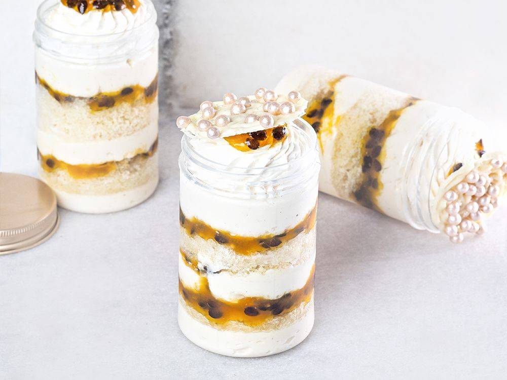 Verrine de Maracujá com Champagne