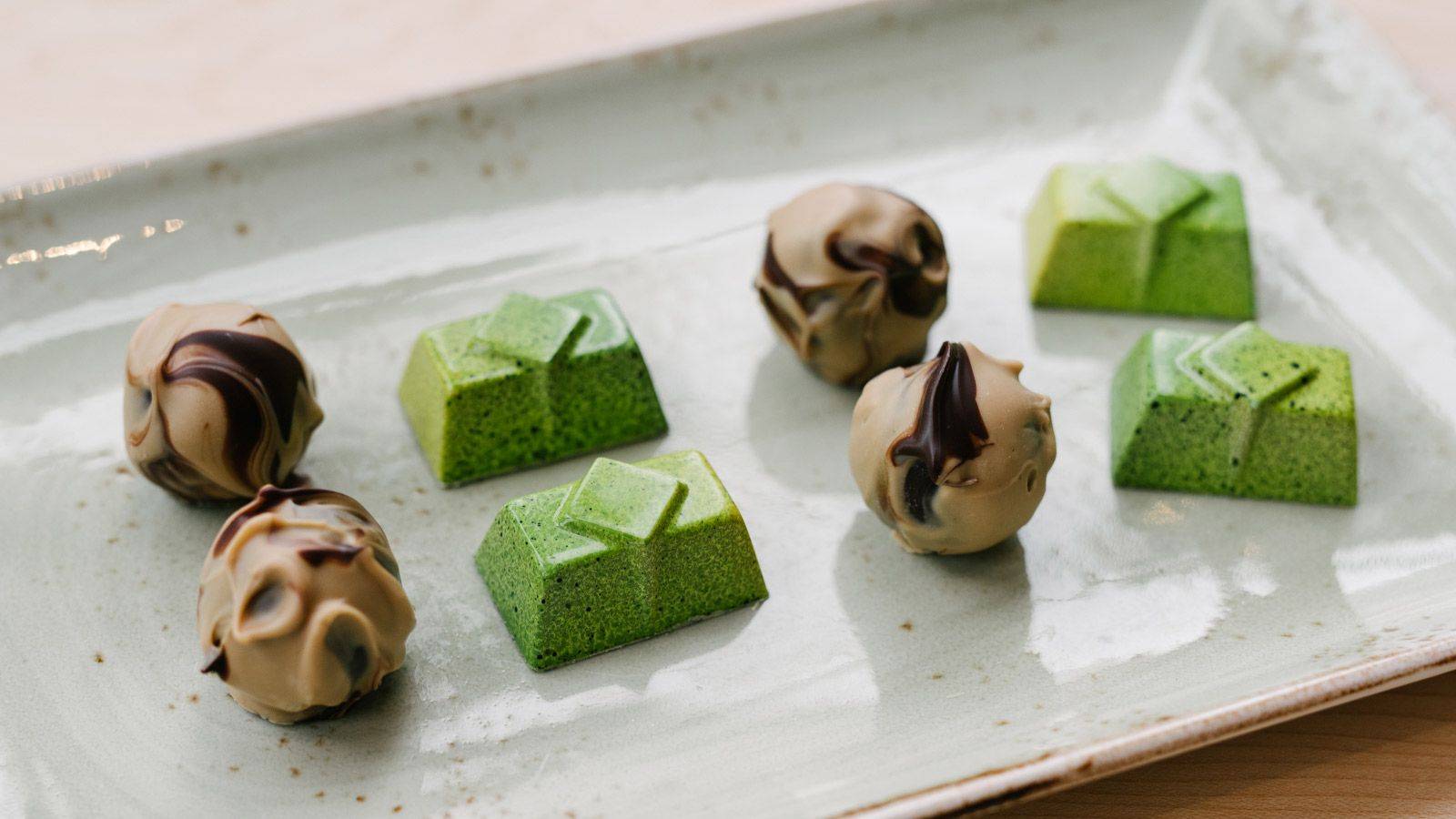 Trufas de Albaricoque, Bourbon y Zéphyr™ Caramel