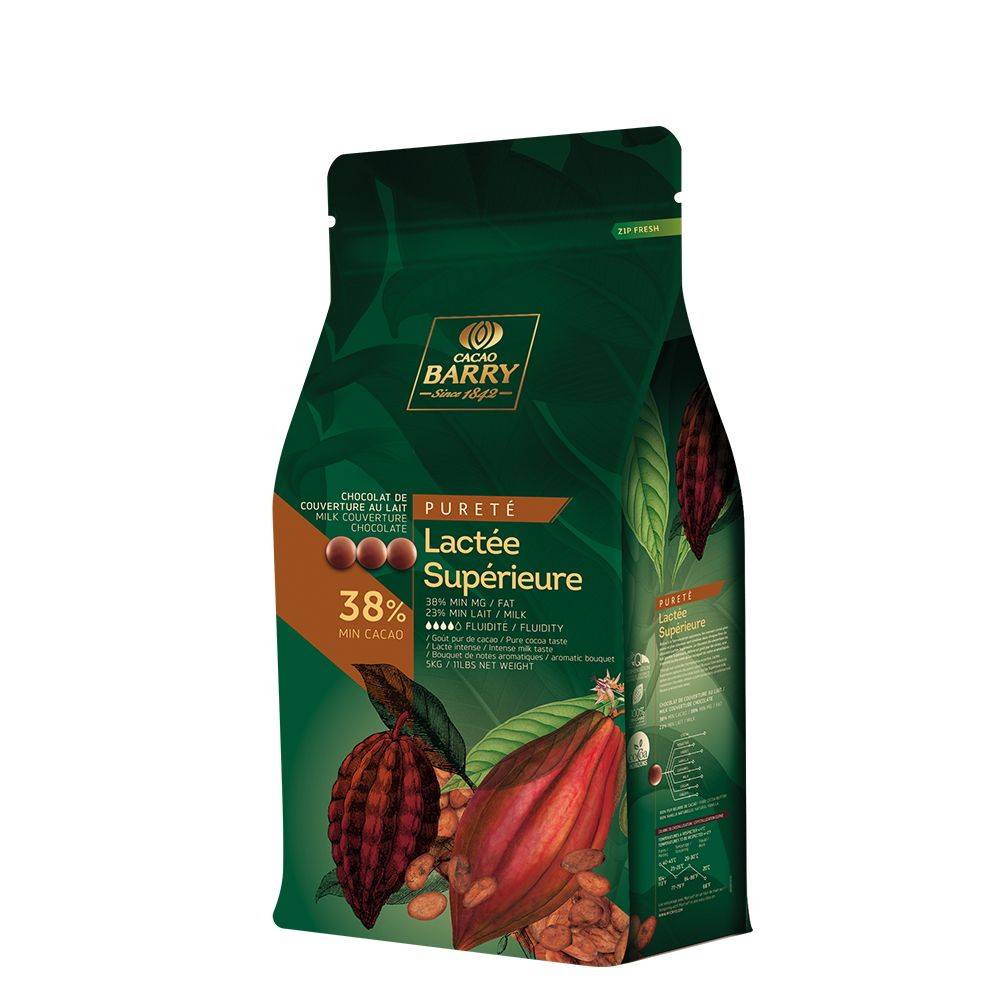 Cacao Barry - MILK COUVERTURE - LACTÉE SUPÉRIEURE 38% - PISTOLS