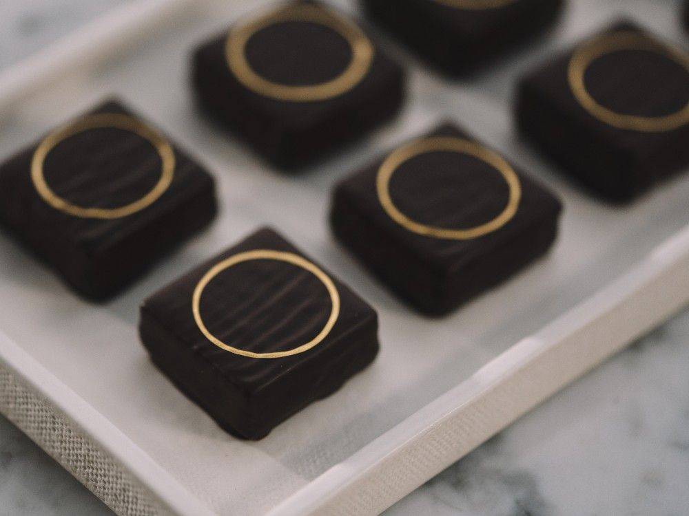 Cherry and Pistachio Enrobed Bonbons