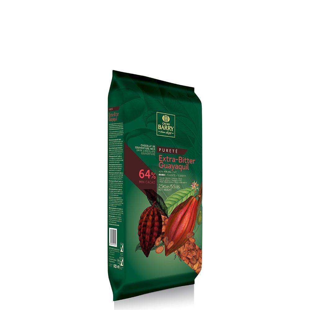 Cacao Barry - DARK COUVERTURE - EXTRA-BITTER GUAYAQUIL 64% - BLOCK